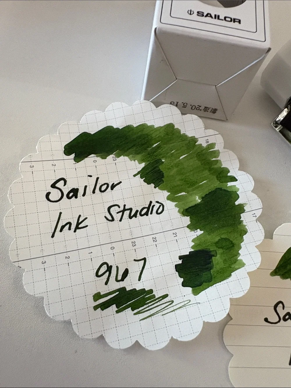Sailor Ink Studio 967 Olive Green Fountain Pen Ink Sample 4ml
